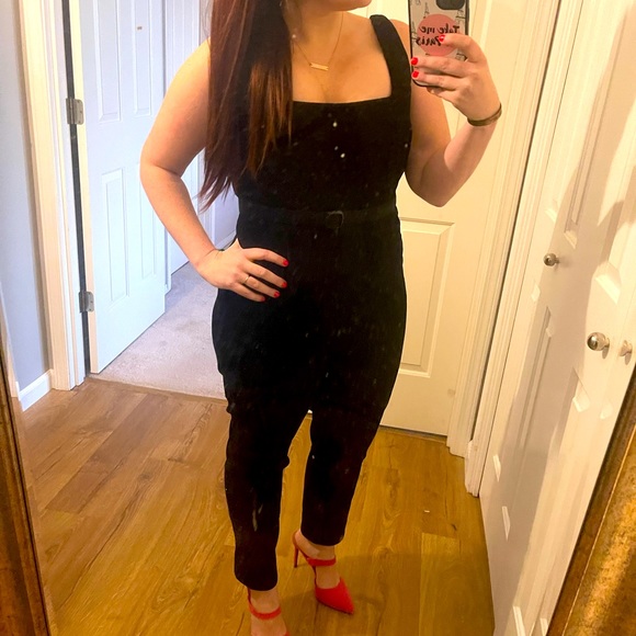 Black corduroy jumpsuit - Picture 2 of 6